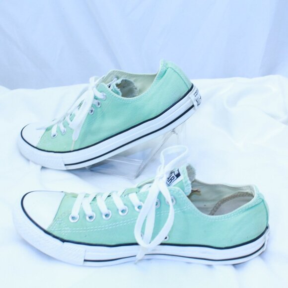 Converse Chuck Taylor All Star Unisex M 9 W 11 Aqua Low Top Sneakers - 136565F - Picture 4 of 12